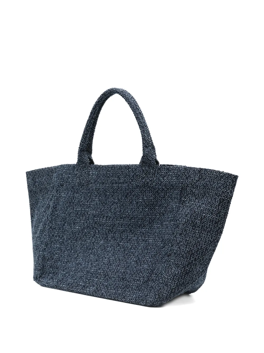 GANNI Teddy shopper met applicatie Blauw