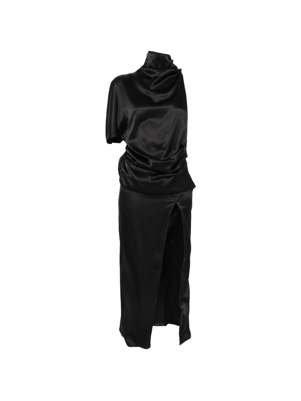 BATAKOVIC Belgrade high-neck midi dress - Nero