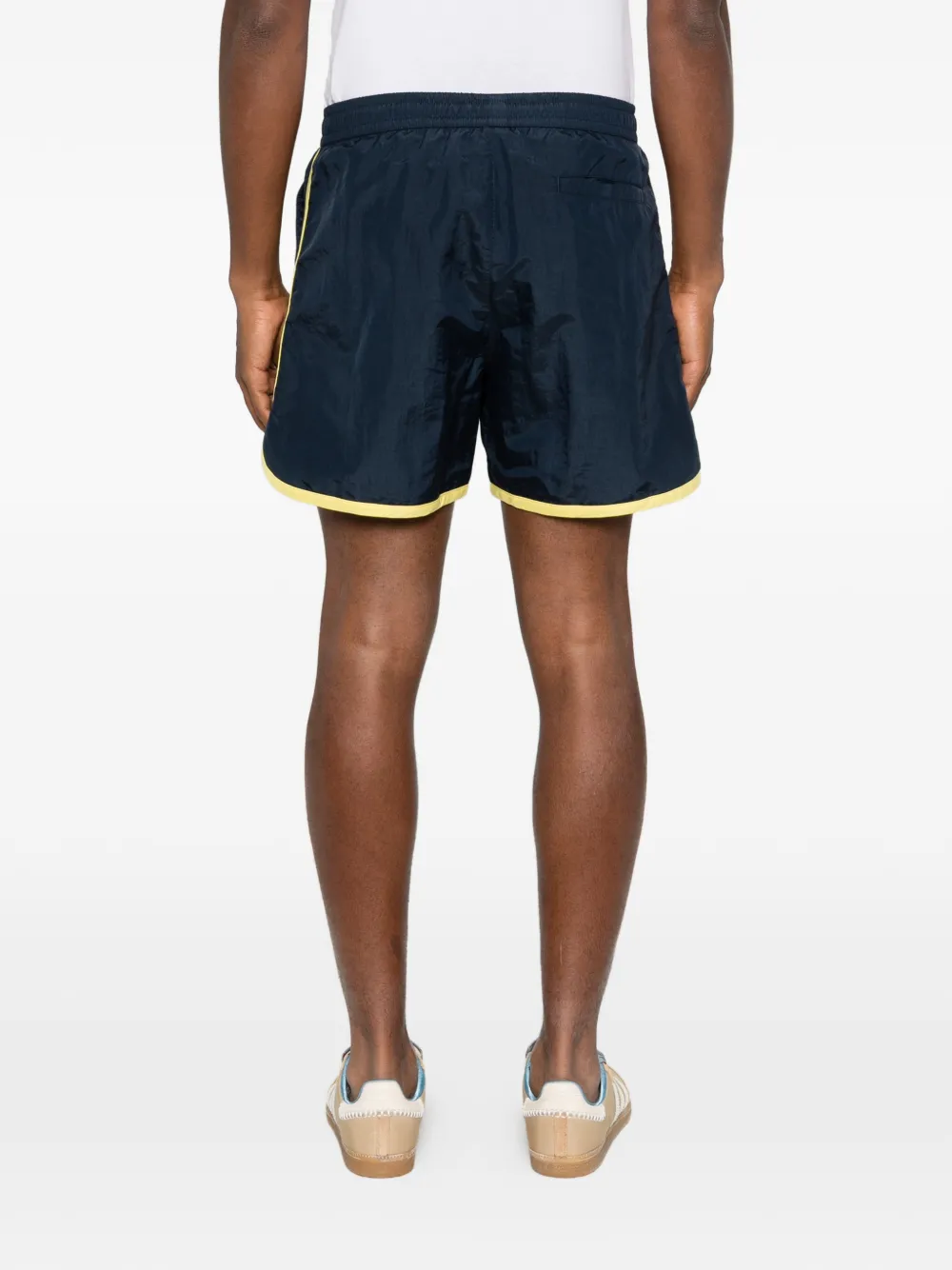Drôle De Monsieur Shorts met borduurwerk Blauw