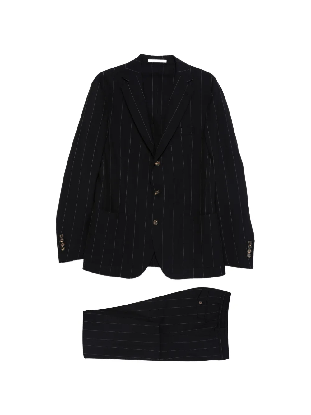 Eleventy pinstripe suit - Nero