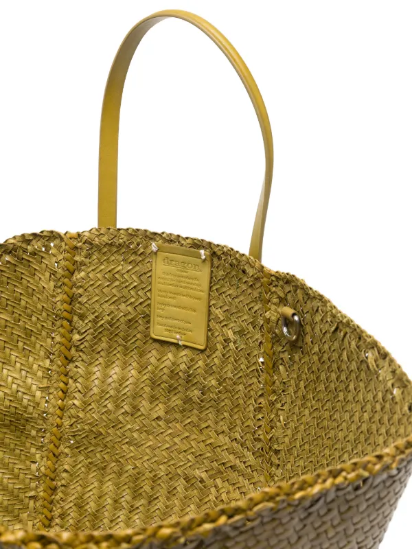 DRAGON DIFFUSION Teresa woven-leather Tote Bag | Green | FARFETCH