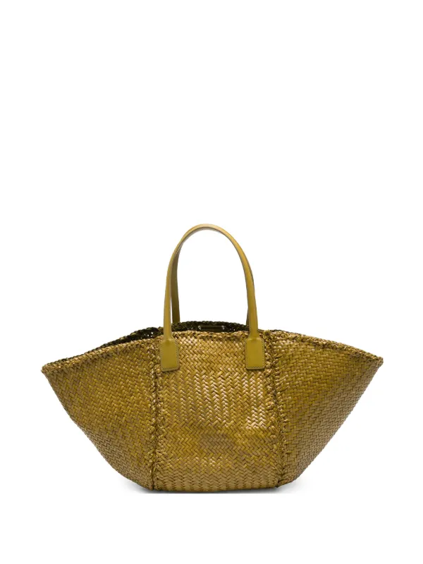 tora 1979 黄色ハンドバッグ　レア DRAGON DIFFUSION Teresa レザーハンドバッグ | グリーン | FARFETCH JP