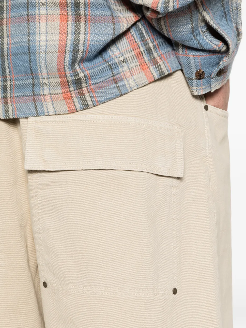 ENTIRE STUDIOS Spar elastische shorts Beige