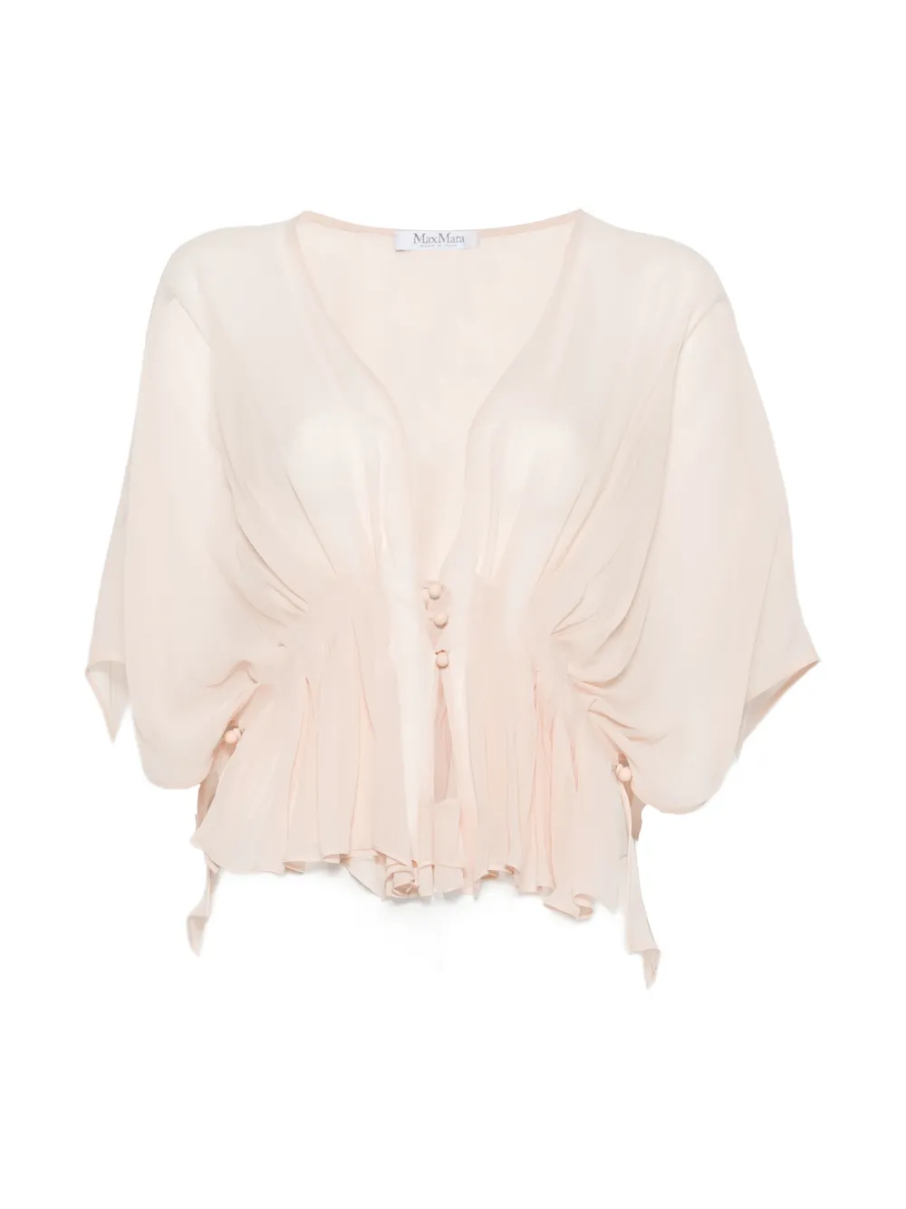 Max Mara Top con ruches - Rosa
