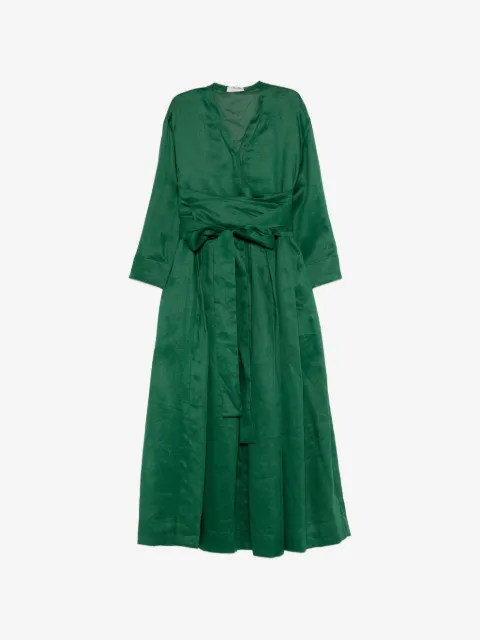 'S Max Mara Camilla V-neck tie dress
