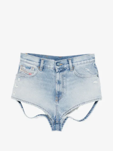 Diesel shorts con efecto envejecido