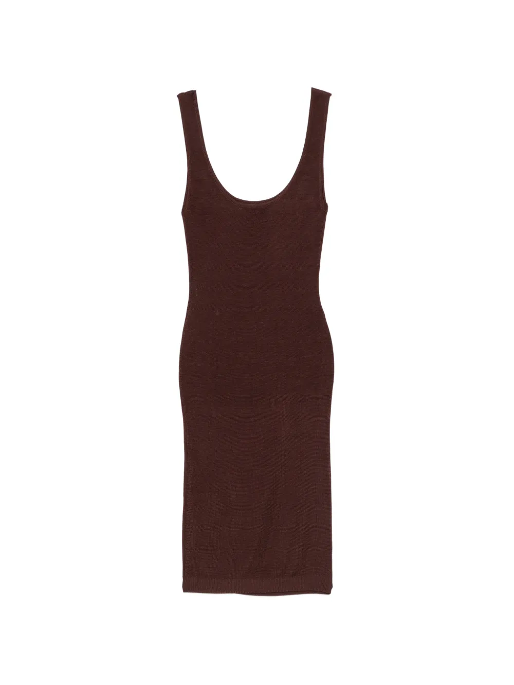  Entire Studios Square-neck Mini Dress - Brown 