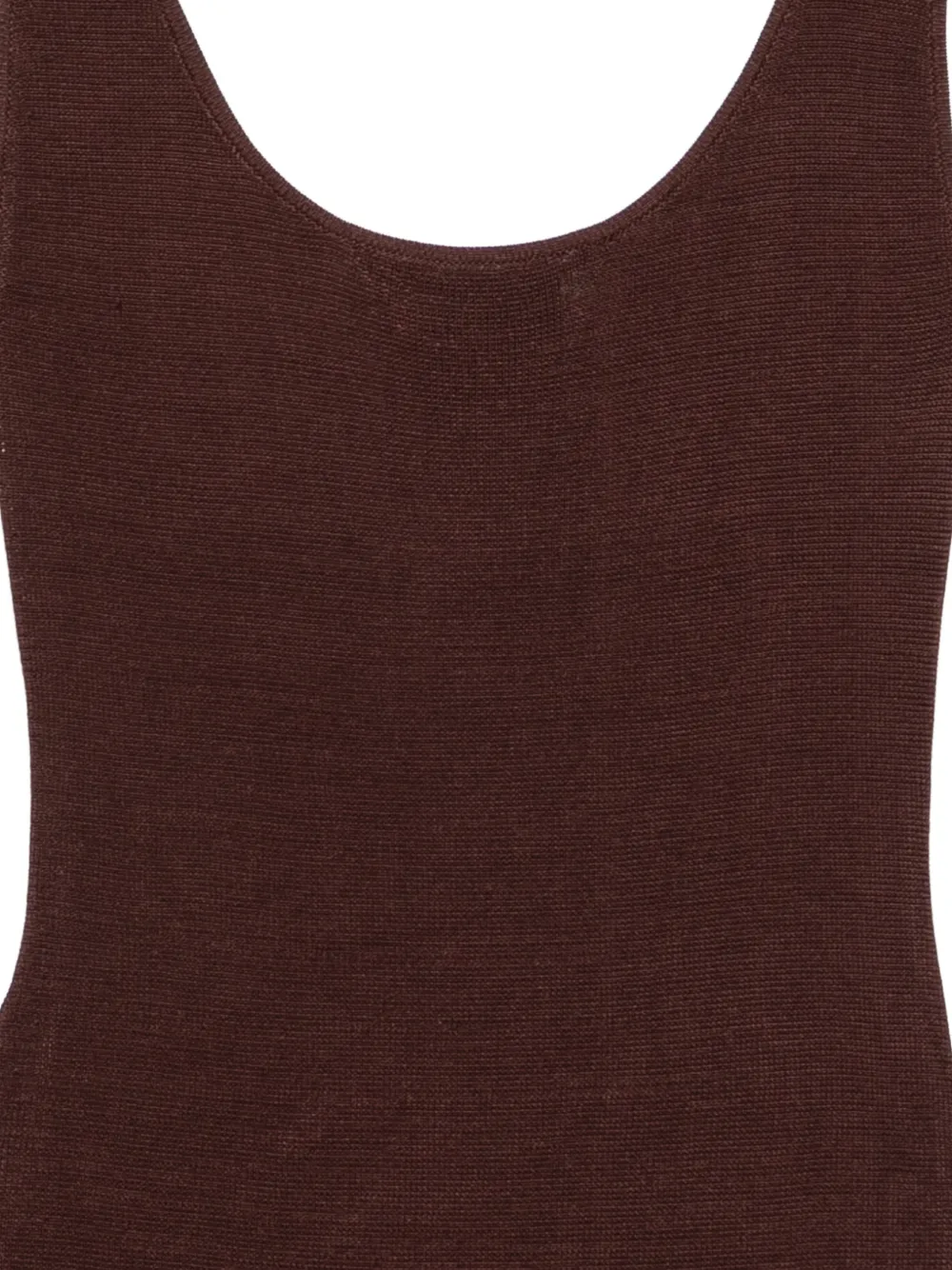  Entire Studios Square-neck Mini Dress - Brown 