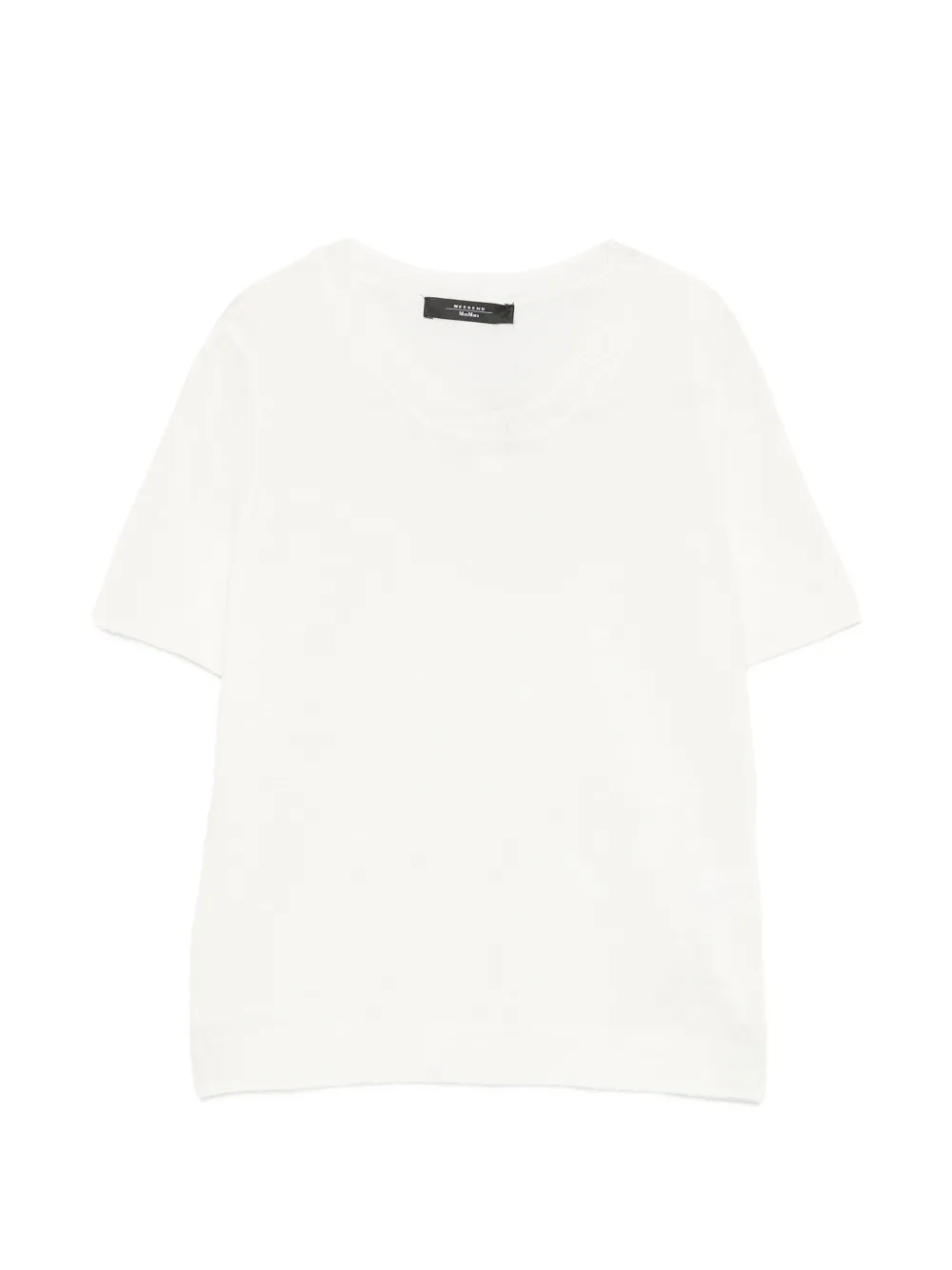 Weekend Max Mara Wkdpancone crew neck short-sleeve top - Bianco