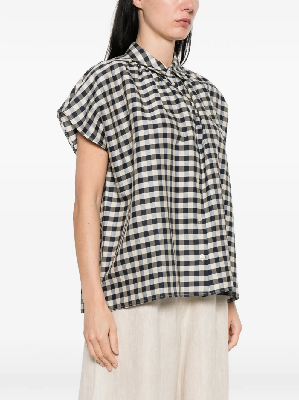  Weekend Max Mara Strano Checked Button-down Shirt - Neutrals 