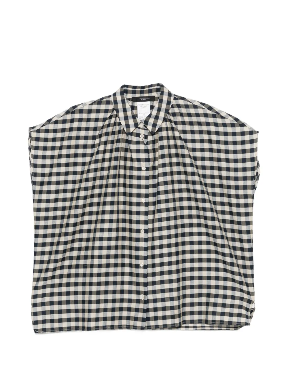 Weekend Max Mara Strano checked button-down shirt - Toni neutri