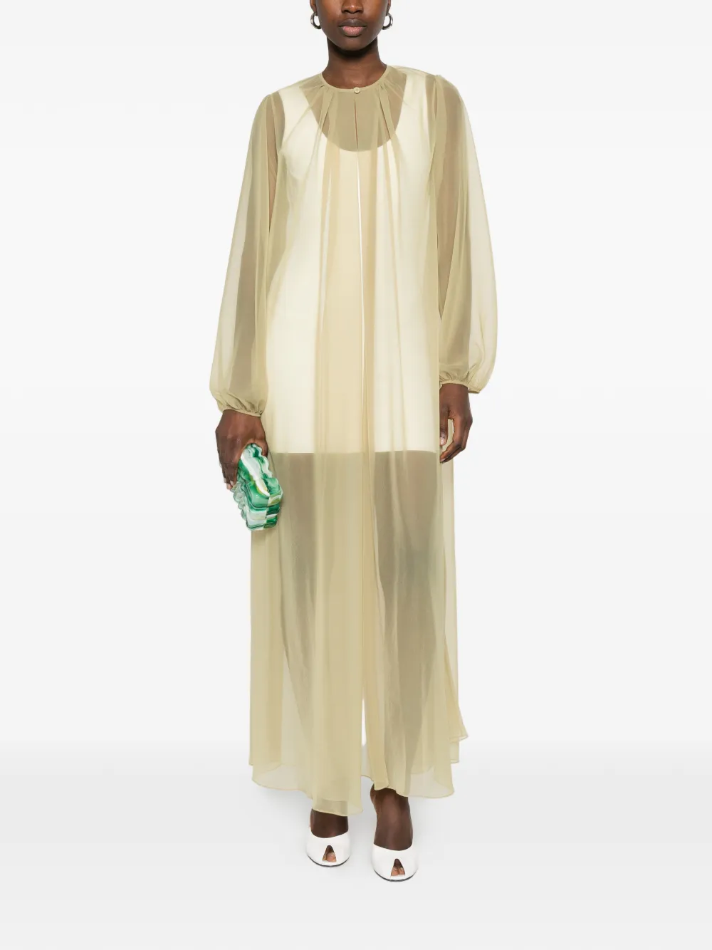  Forte Forte Long Sleeve Coat - Neutrals 