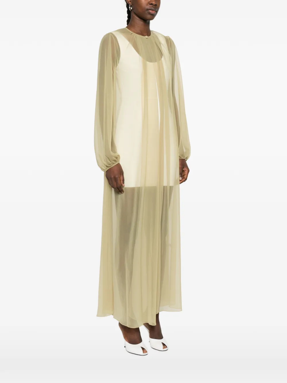  Forte Forte Long Sleeve Coat - Neutrals 