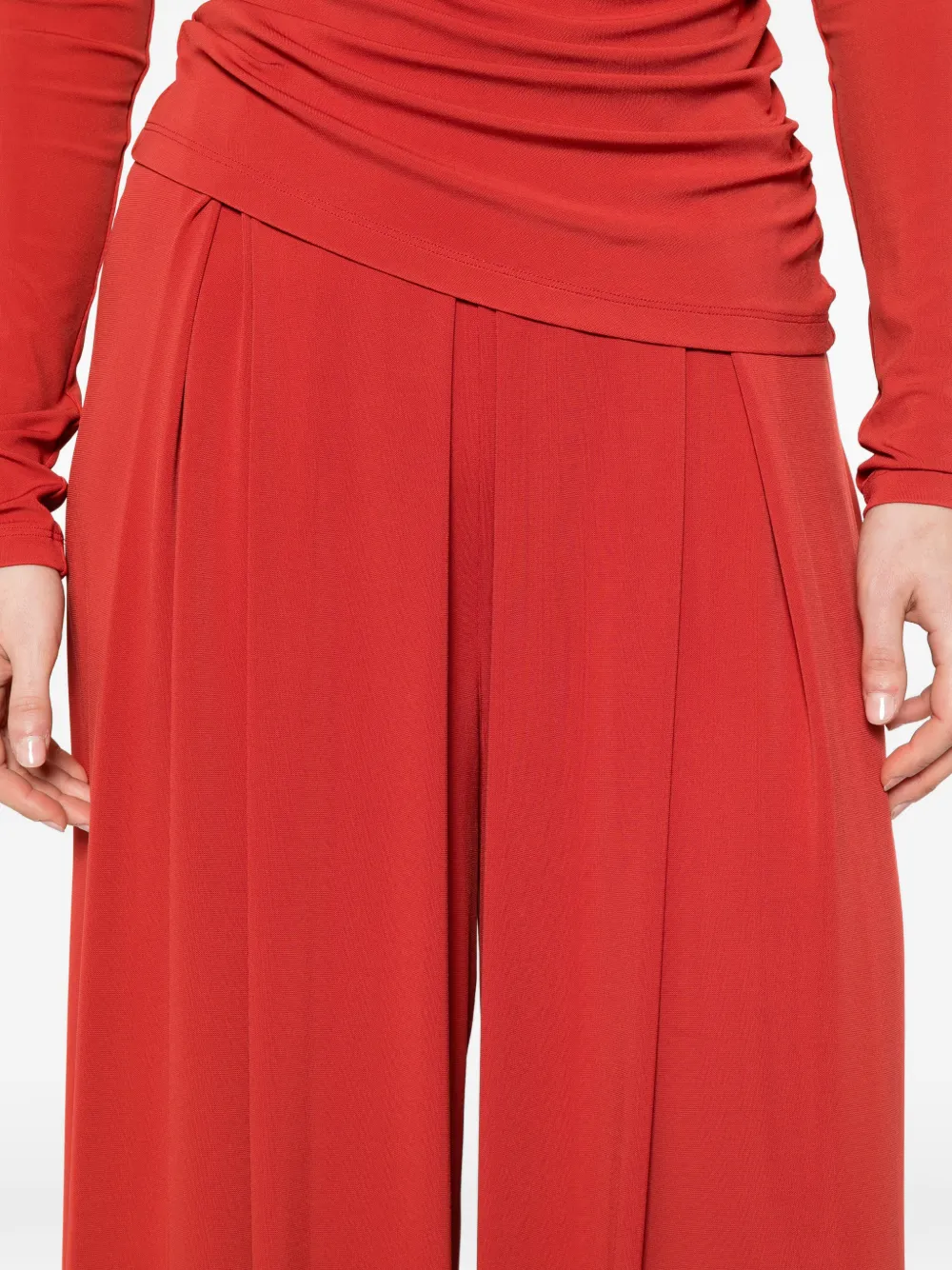Max Mara Palazzo plooibroek Rood