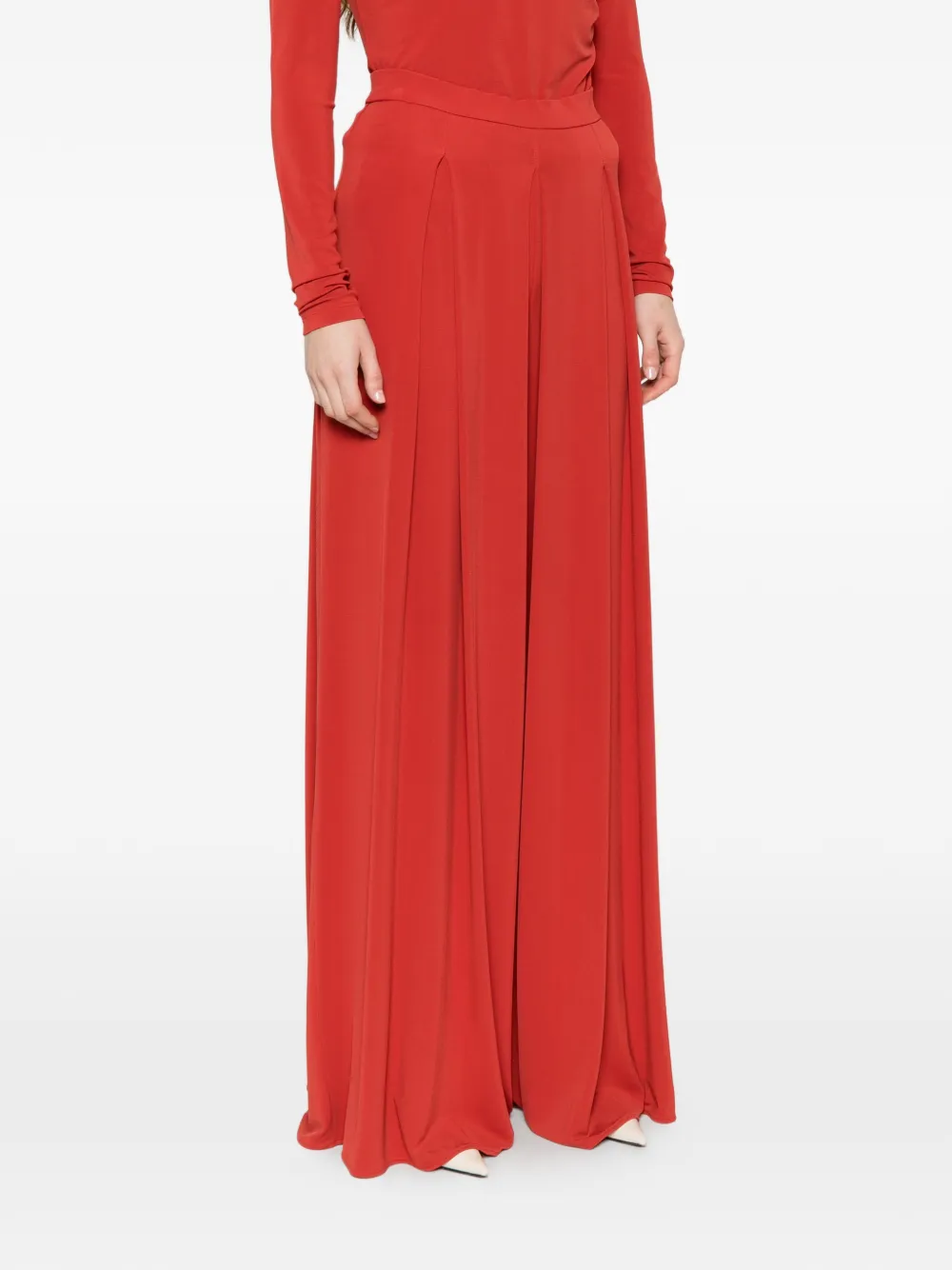 Max Mara Palazzo plooibroek Rood