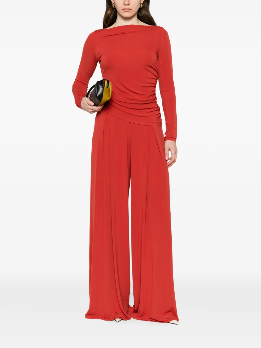 Max Mara Palazzo plooibroek Rood