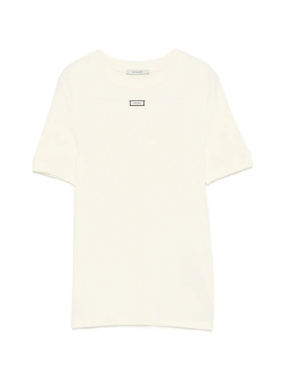 ENTIRE STUDIOS logo-label T-shirt - Giallo