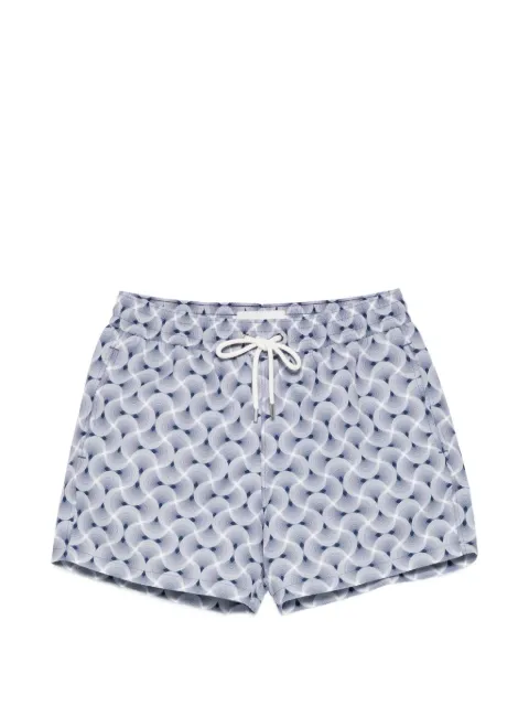 Frescobol Carioca Rio wave-print swim shorts