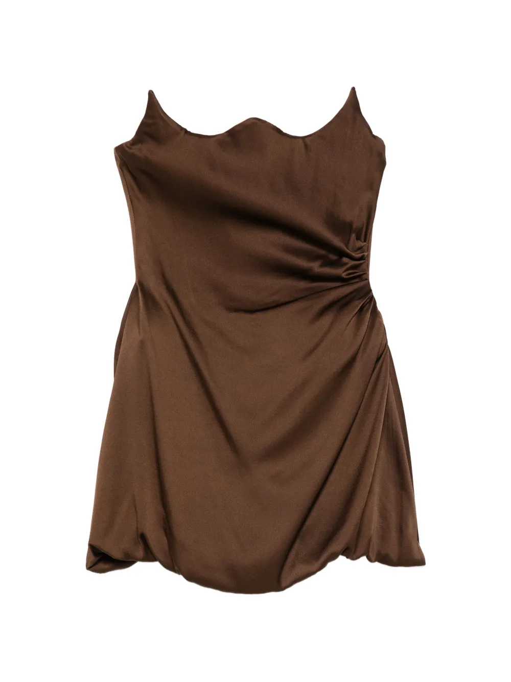 Giuseppe Di Morabito ruched-detail mini dress - Marrone