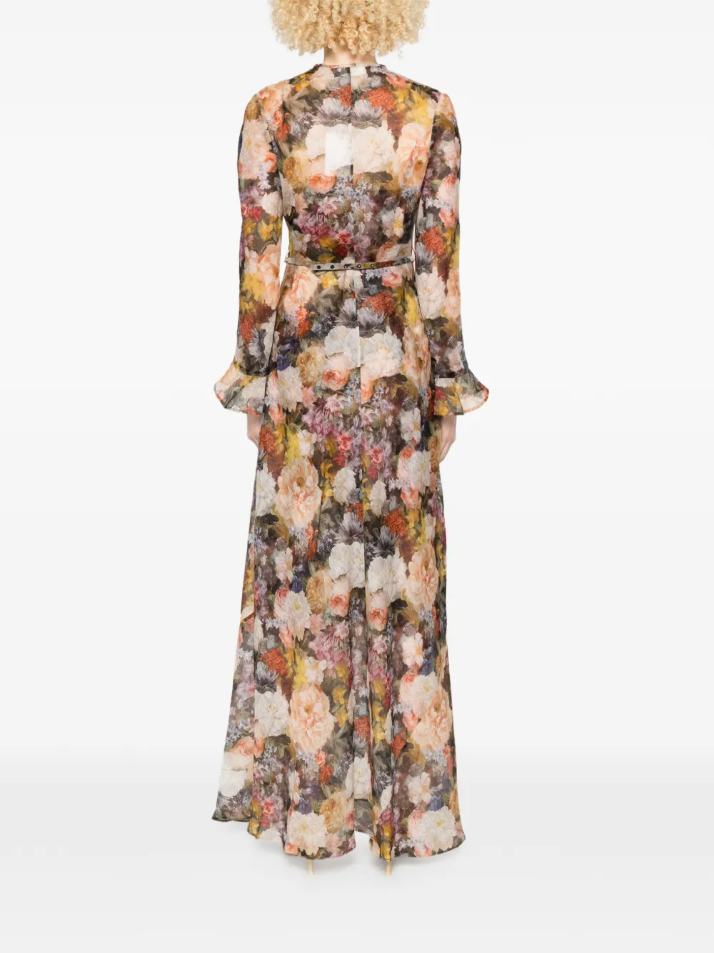 ZIMMERMANN Alchemy Sheath maxi-jurk Bruin