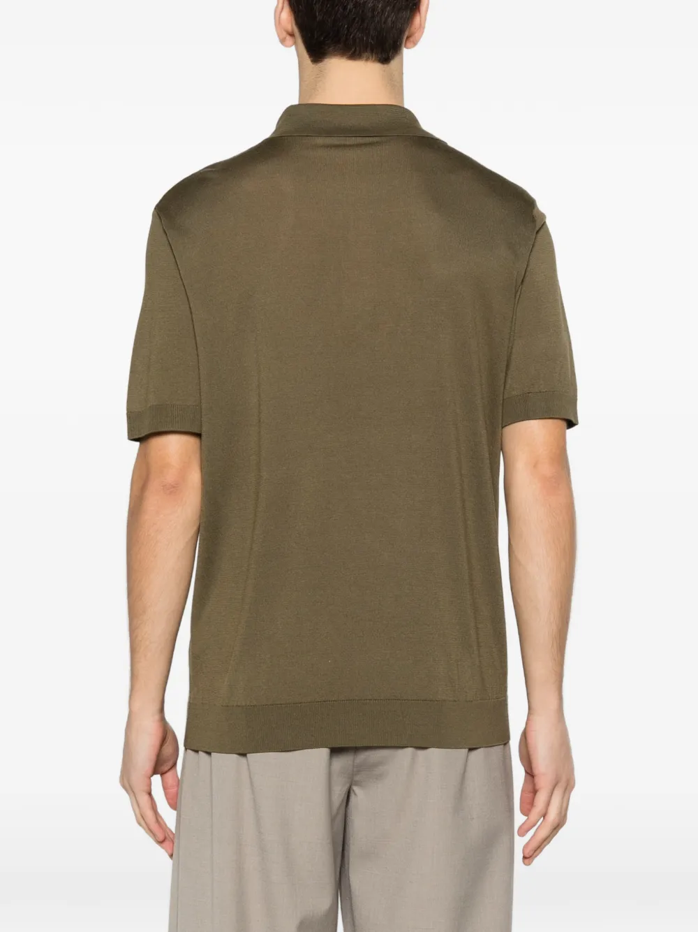 Kiton Poloshirt met knopen Groen