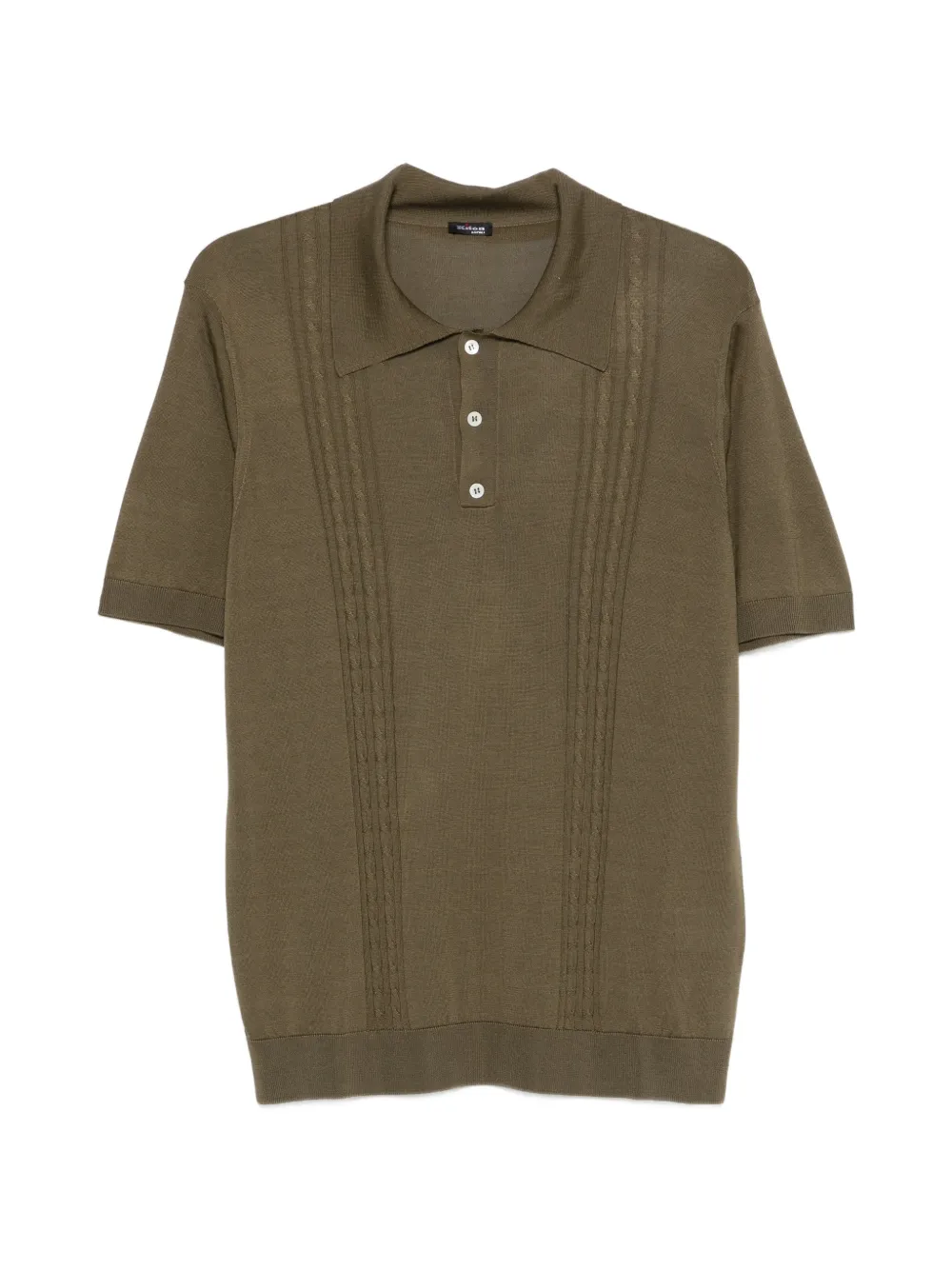 Kiton buttoned polo shirt - Verde