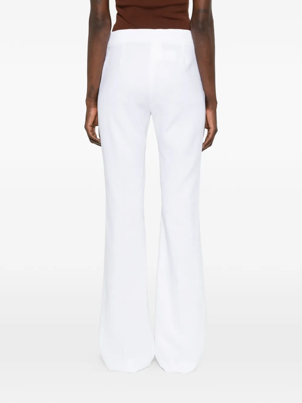 Max Mara Broek met geplooid detail Wit