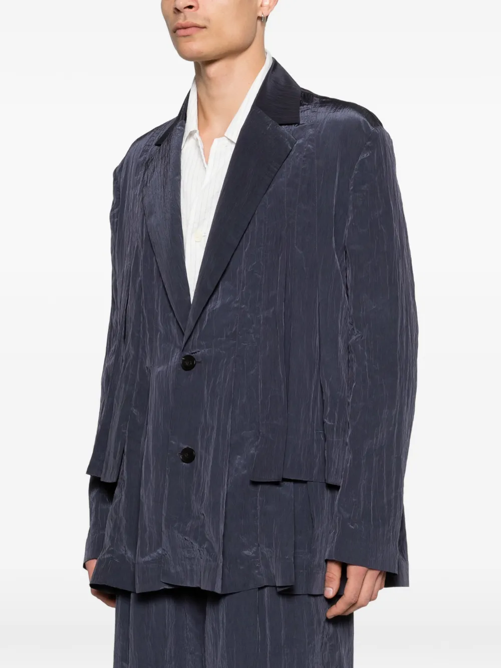  Feng Chen Wang Single-breasted Blazer - Blue 