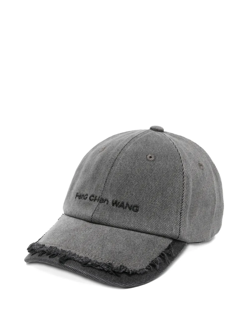 Feng Chen Wang frayed baseball cap - Grigio