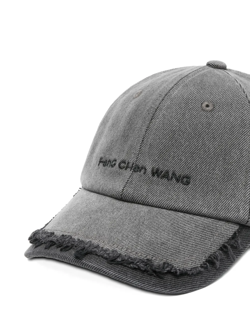  Feng Chen Wang Frayed Baseball Cap - Grey 