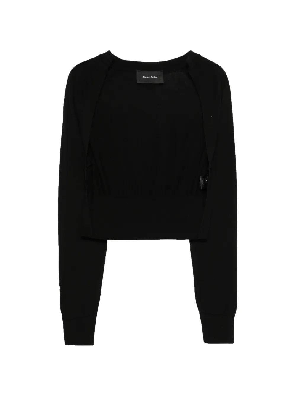 Simone Rocha pearl embellished cardigan - Nero