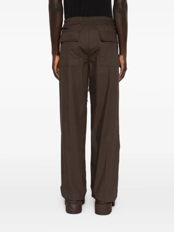 Rick Owens Dietrich Drawstring Trousers | Brown | FARFETCH ZA