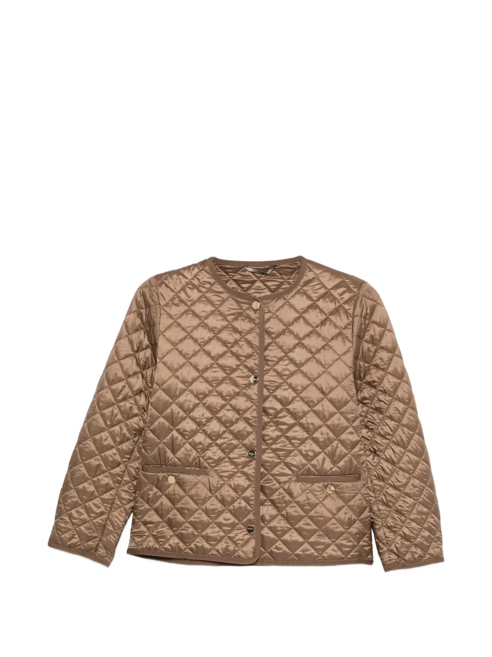 Max Mara quilted button coat - Braun
