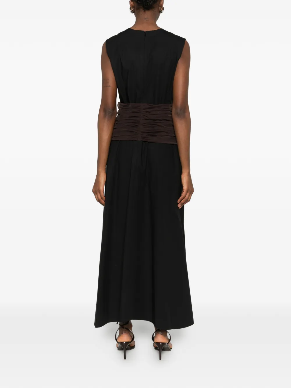 Tory Burch Jurk met asymmetrische afwerking Zwart