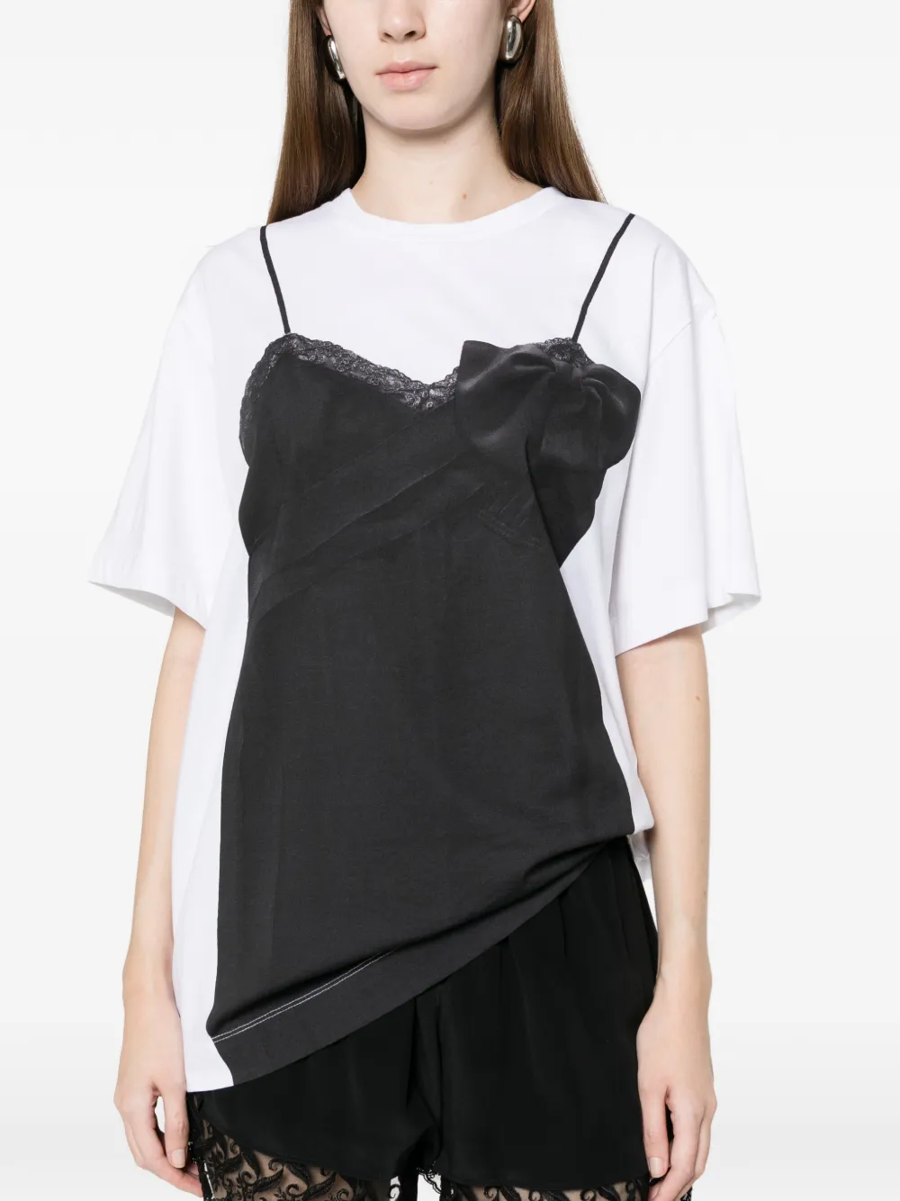 Simone Rocha Trompe-l'oeil T-shirt Wit