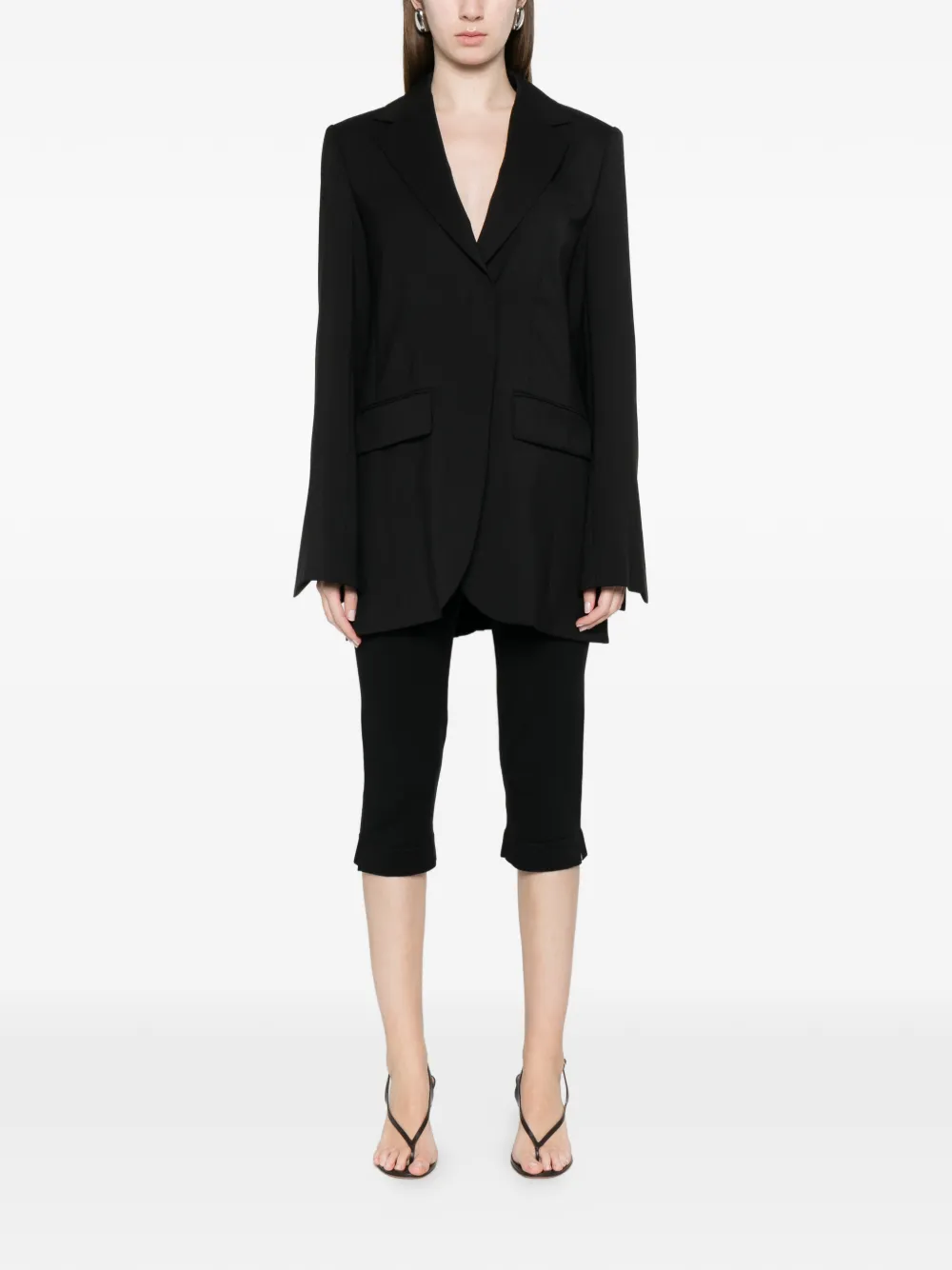  Sportmax Chain-detail Blazer - Black 