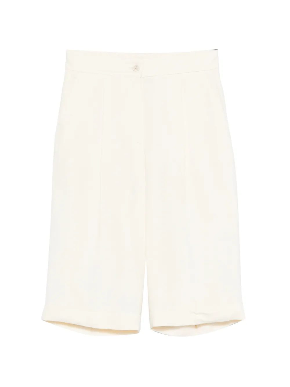 Antonelli button roll-up shorts - Toni neutri