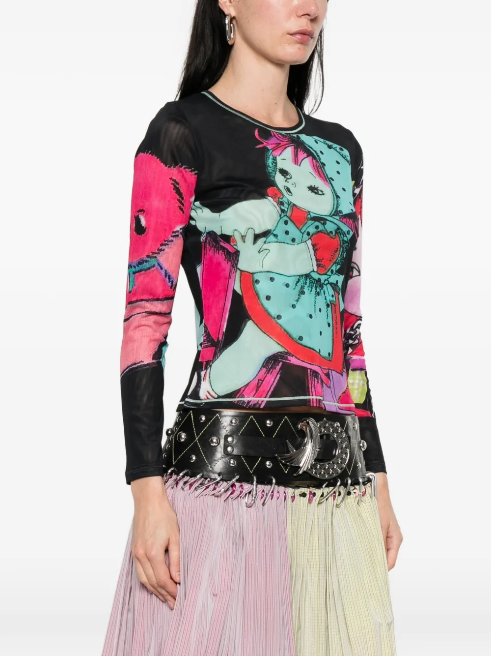 Chopova Lowena Sweeties Printed T-shirt - Black 