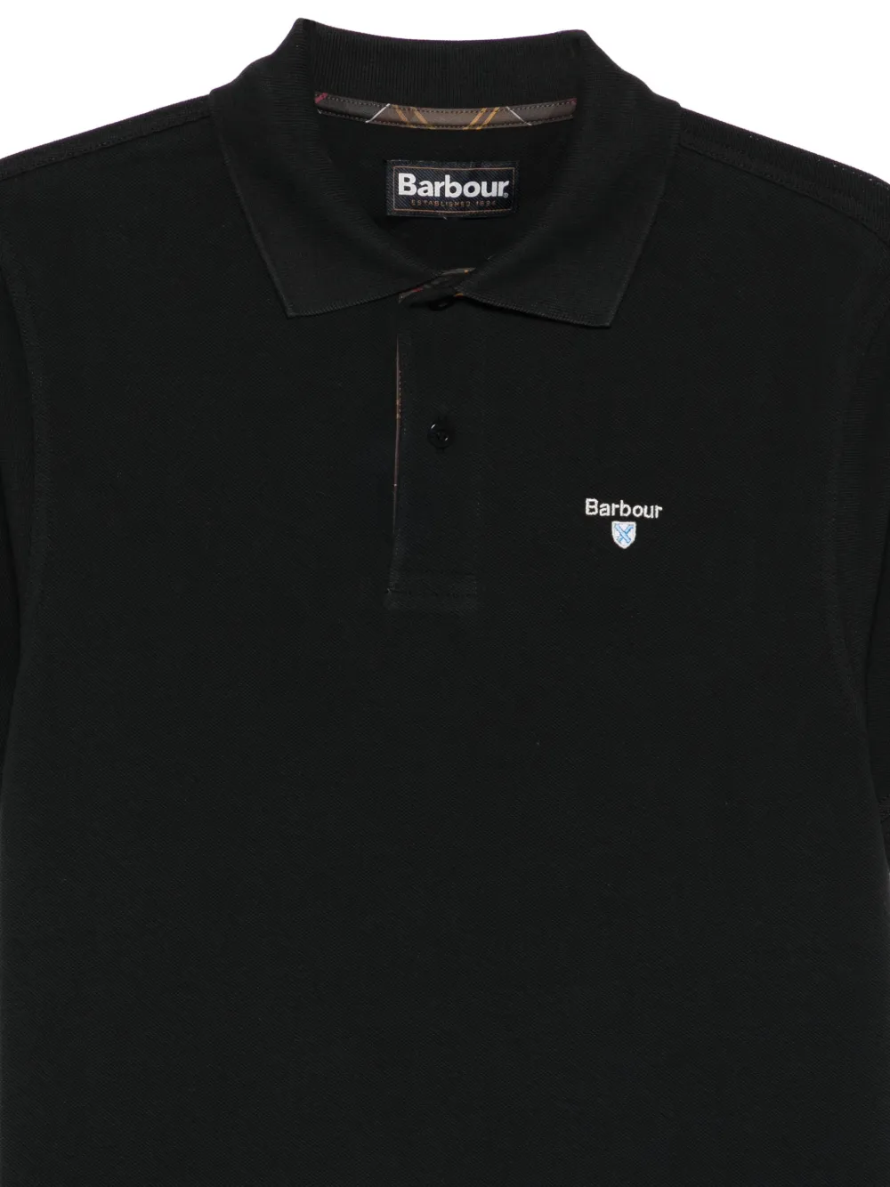Barbour Poloshirt met logo Zwart