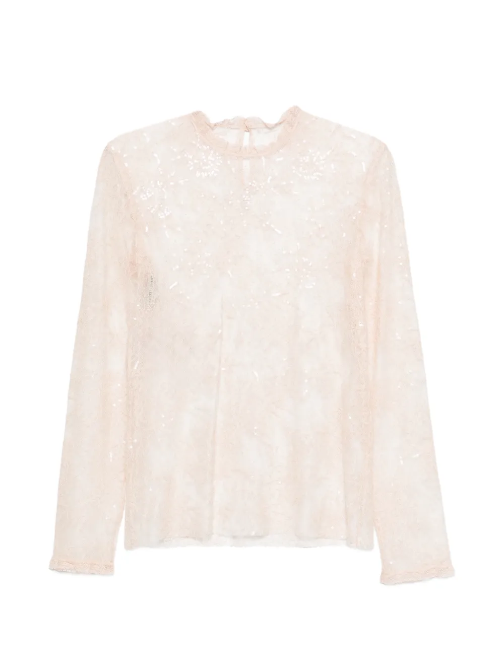 Alberta Ferretti embellishment-detail shirt - Toni neutri