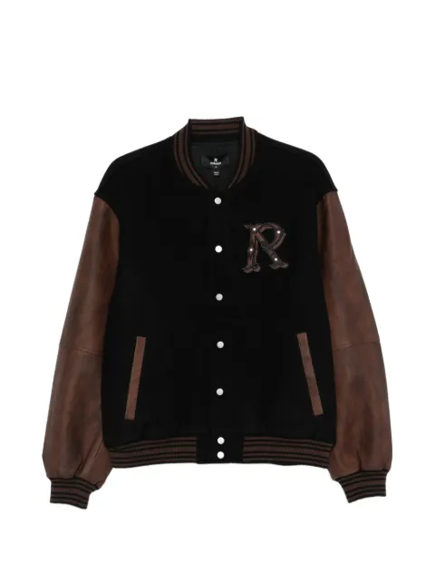 Represent logo-appliqué bomber jacket 