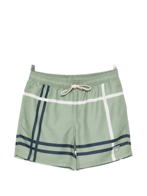 Barbour logo-print swim shorts