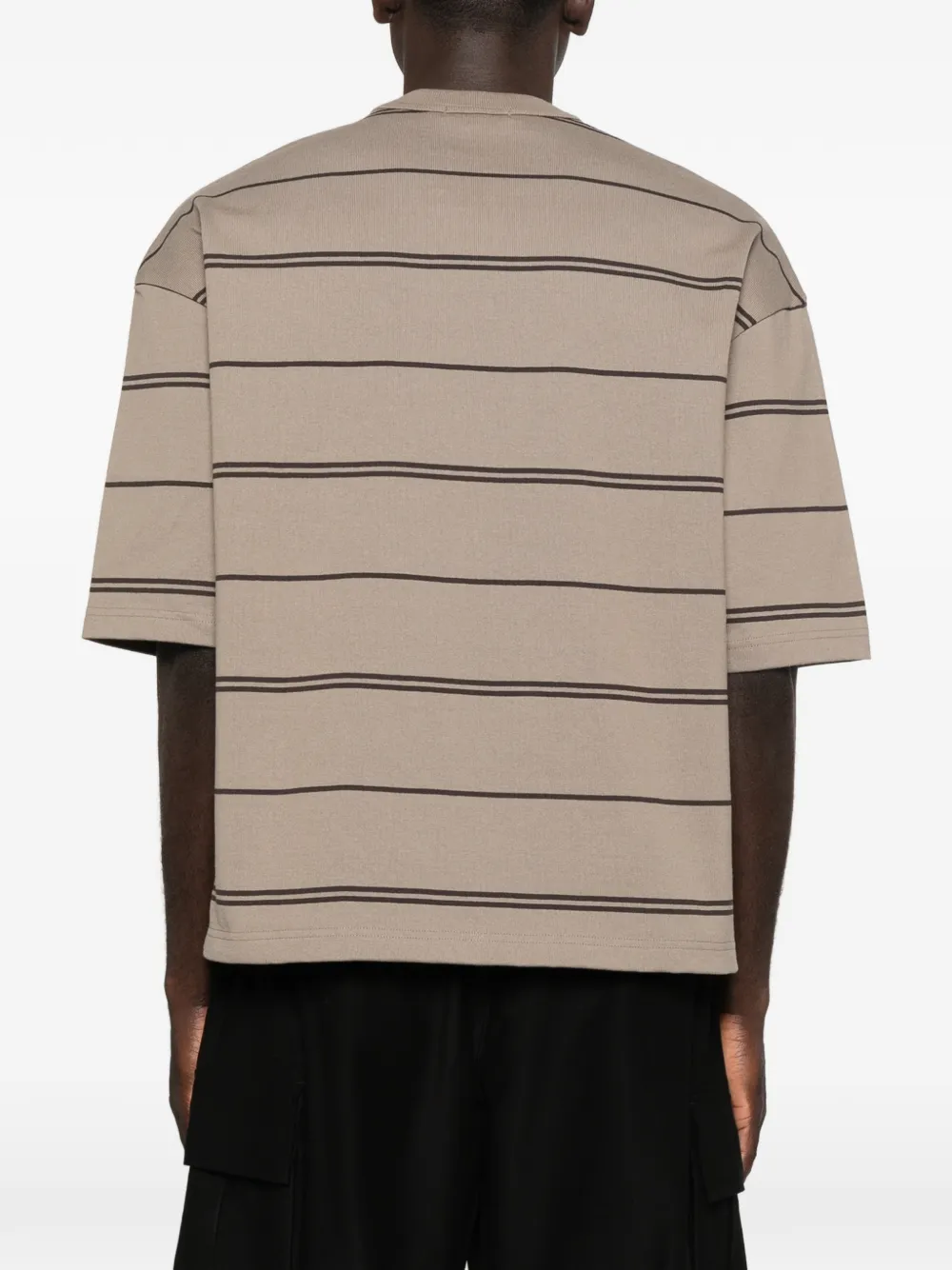 Comme des Garçons Homme T-shirt met borstzak Bruin