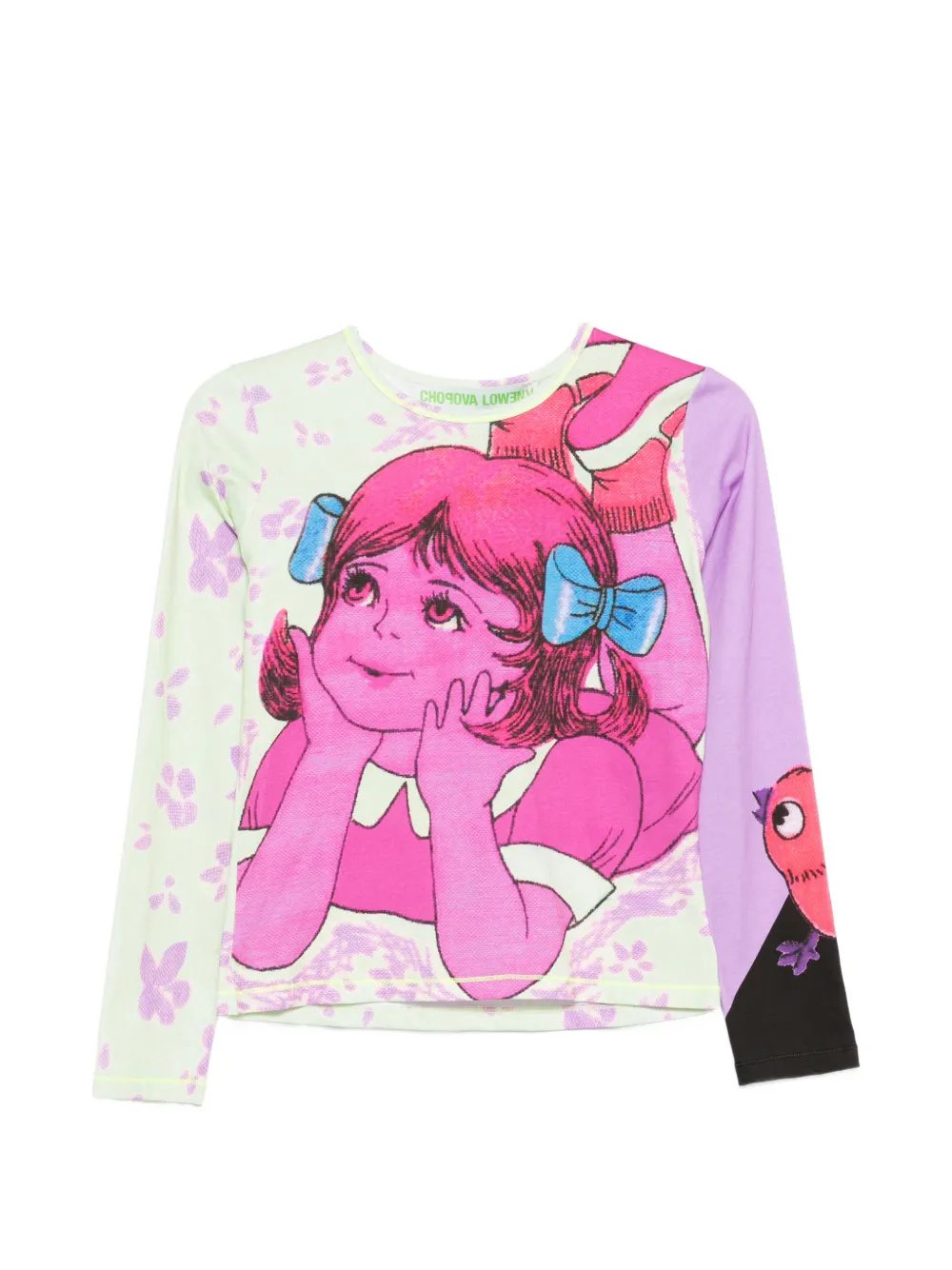 Chopova Lowena Daydream graphic-print T-shirt - Rosa
