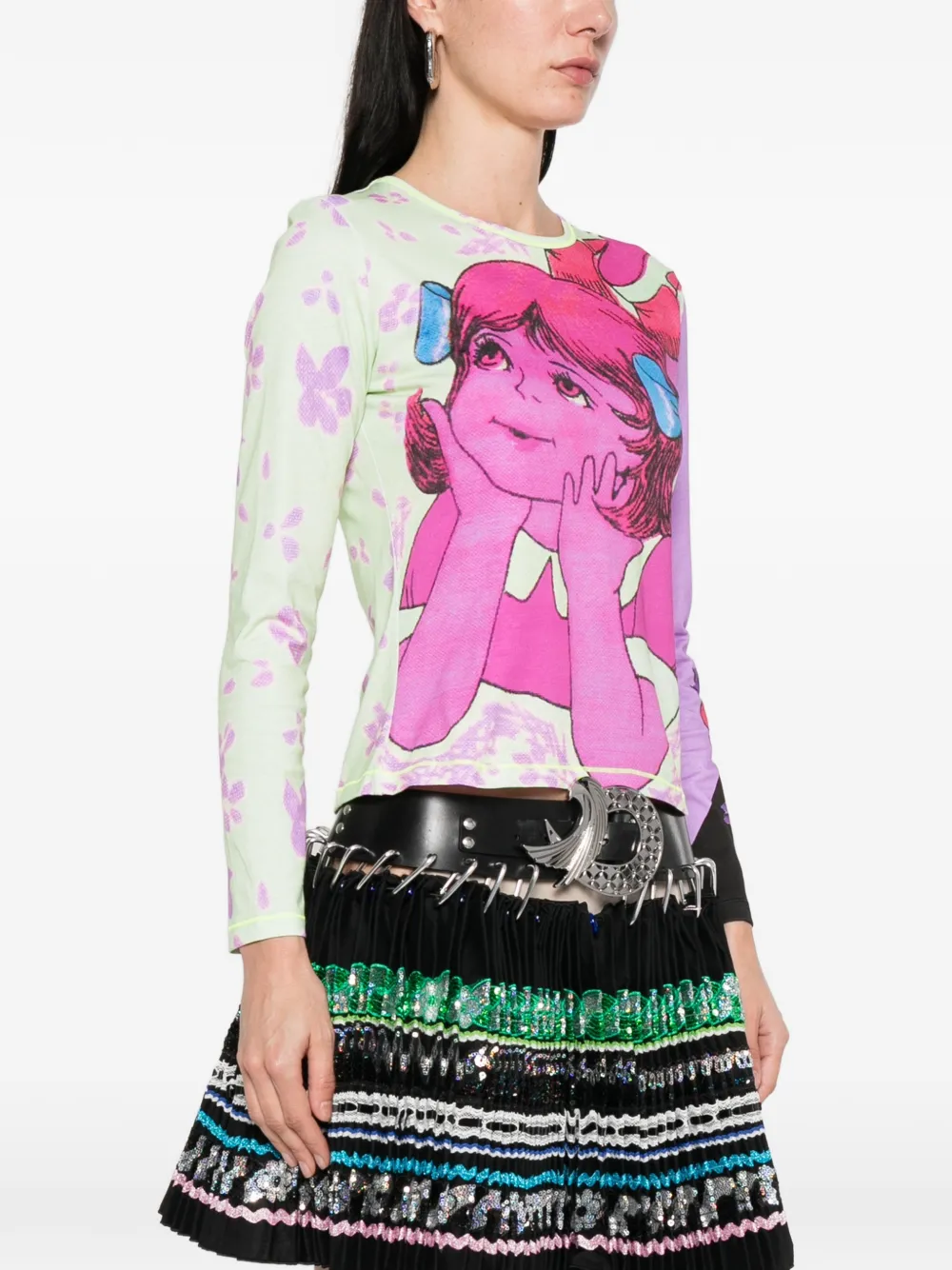 Chopova Lowena Daydream グラフィック ロングTシャツ | ピンク