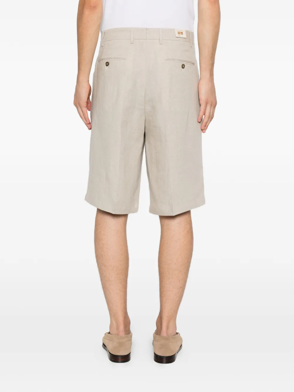 Briglia 1949 Shorts met geplooid detail Beige