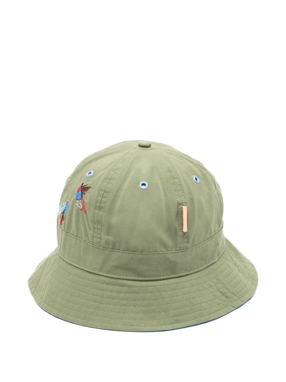 CHIARA D'ESTE embroidered bucket hat - Verde