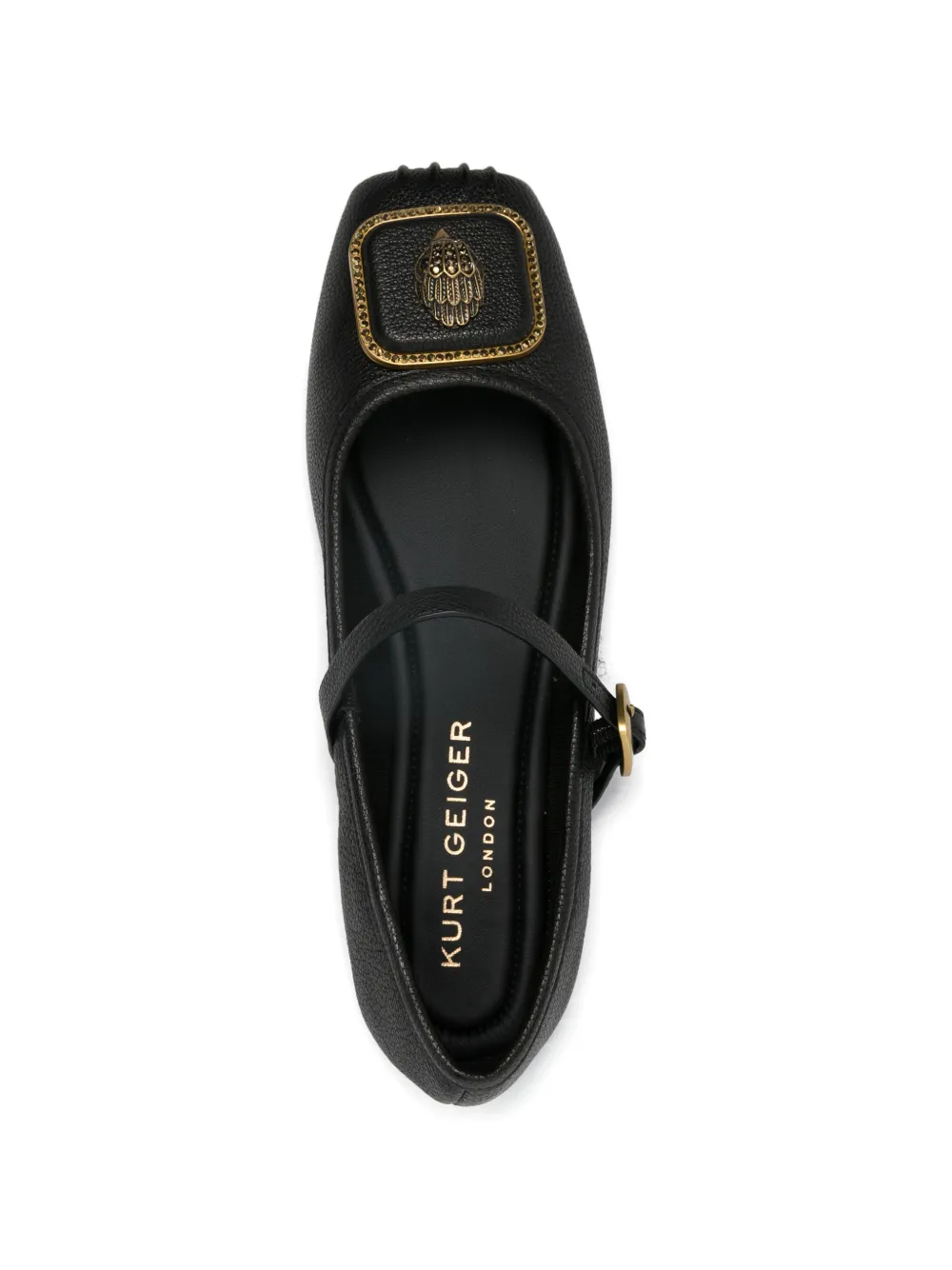 Kurt Geiger London Ballerina's met gespbandje Zwart