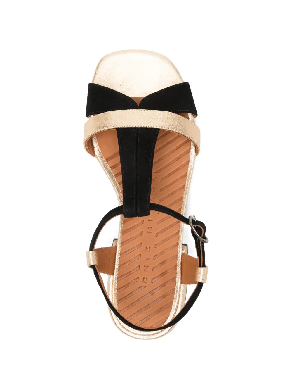 Chie Mihara Sandalen met metallic-effect Goud