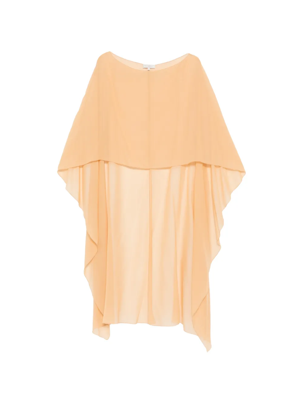 Antonelli boat-neck cape - Gelb